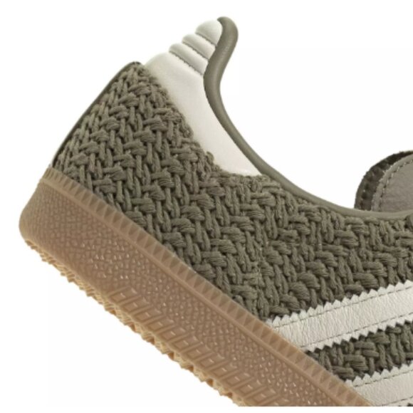 adidas Women's Samba OG Shoes-Color: Active Green/White - Picture 2 of 5